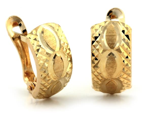 585 guldøreringe elegante mode plader kvinder feminine stilfulde moderigtige