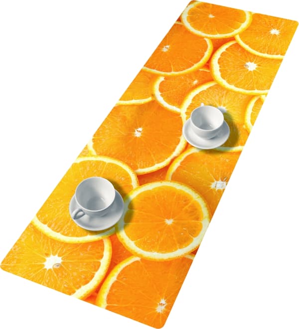 ORANGE bordløber - 95 cm x 33 cm