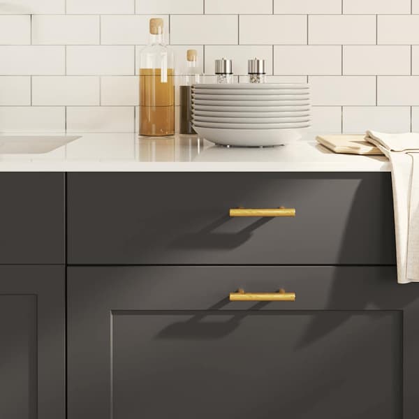 vidaXL skabsgreb, 10 stk., guld, 64 mm, rustfrit stål