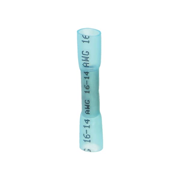 Kabelklämhylsa med krympslang 2,5 mm² Blå 10 st.