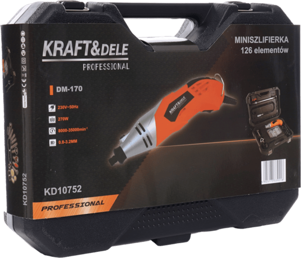 Mini-kværn 270W + tilbehør 126 stk. KD10752
