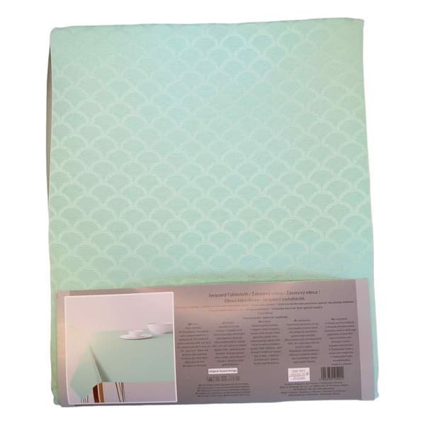 Fläckbeständig Jacquardduk 110x160 Mintgrön