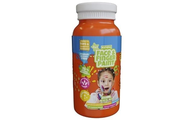 Orange fingermaling 250ml