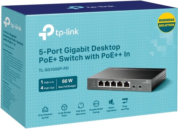 TP-LINK TL-SG1005P-PD -kytkin