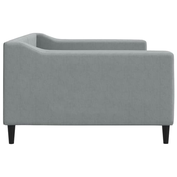 vidaXL Bäddsoffa ljusgrå 100x200 cm tygklädd