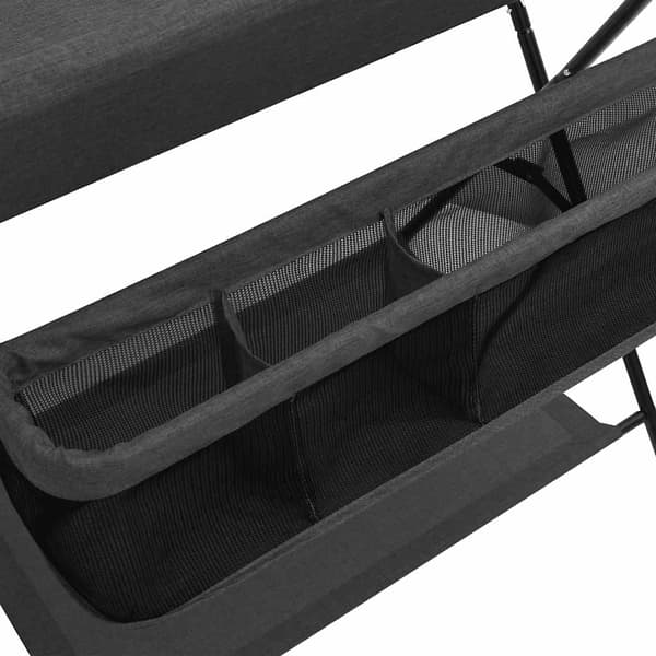 vidaXL puslebord antracit jern