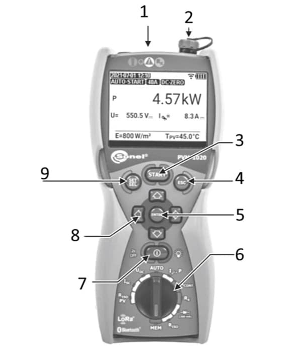 SONEL PVM-1020KIT fotovoltaisk installationsmåler + tilbehørssæt