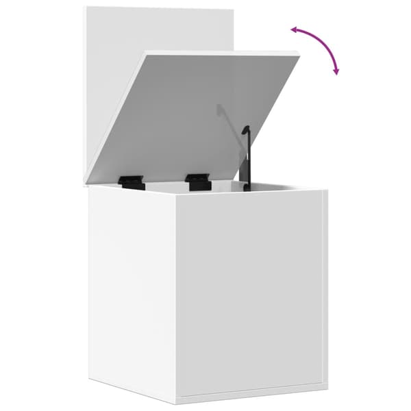 vidaXL kommode, hvid, 40x42x46 cm, træbaseret materiale