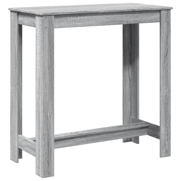 vidaXL Barbord, grå Sonoma Ek, 102x50x103,5 cm
