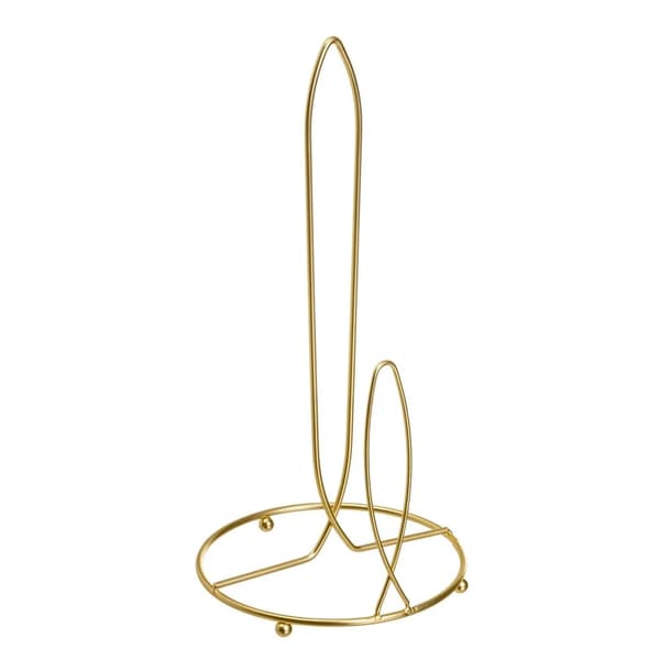 Pappershanddukshållare i guldfärgad metall, 32 cm