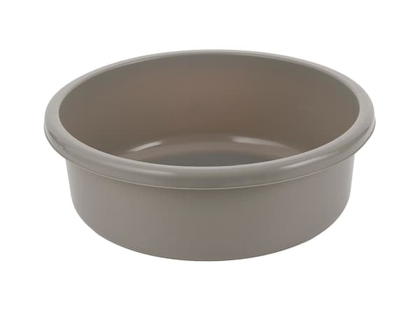 RUND PLASTSKÅL 36CM 9L LJUSGRÅ -BEN