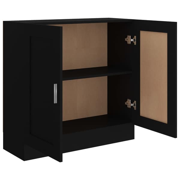 vidaXL reol sort 82,5 x 30,5 x 80 cm spånplade