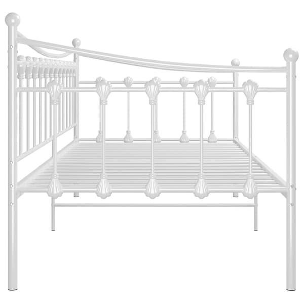 vidaXL Soffram vit metall 90x200 cm
