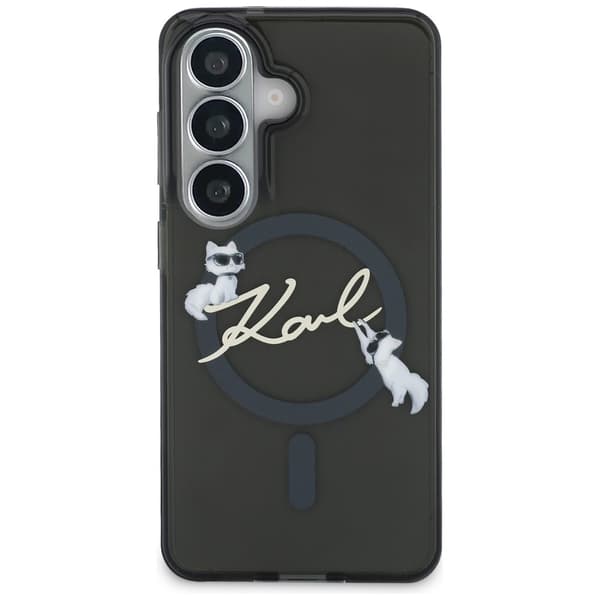 Karl Lagerfeld IML KC Script MagSafe-etui til Samsung Galaxy S26+, sort