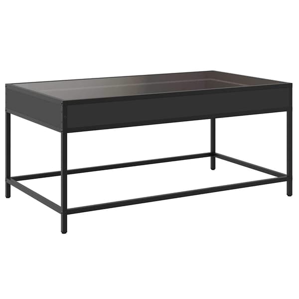 vidaXL Infinity LED sofabord sort 90x50x41 cm