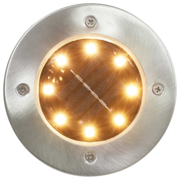 vidaXL Solcellslampor, 8 st, varmvit LED