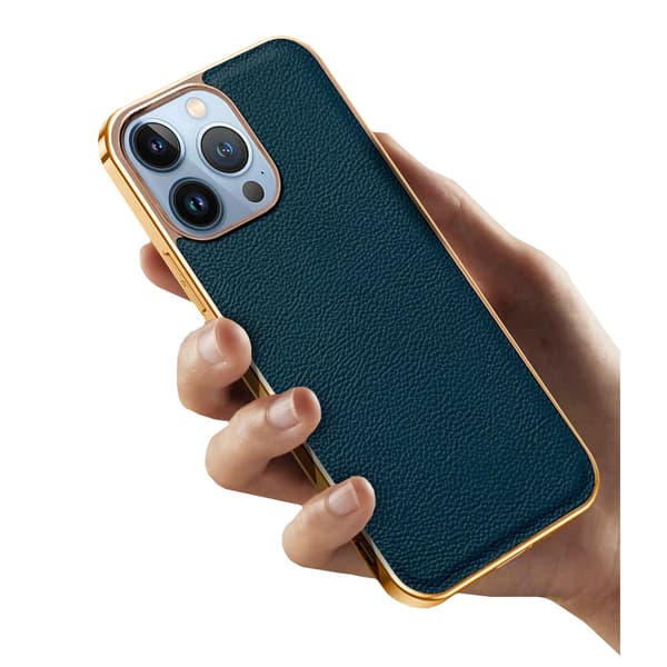 iPhone 13 Pro-skal, kohud, grönt