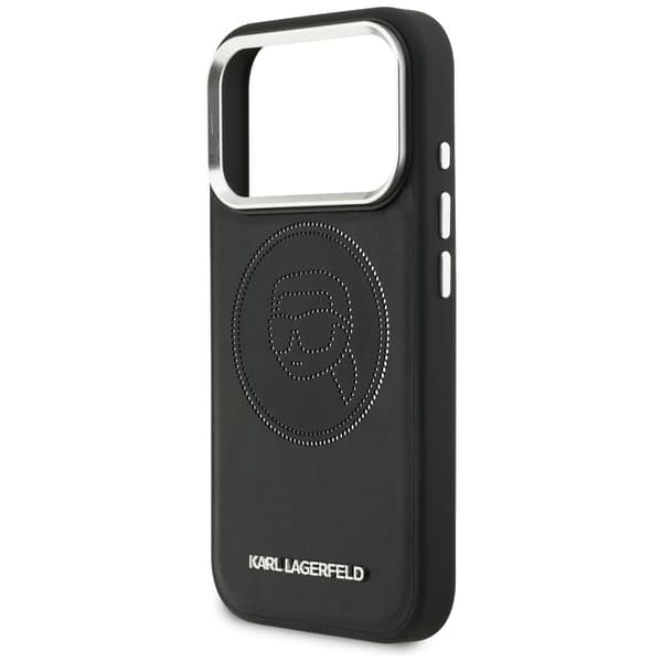 Karl Lagerfeld K Head Point Logo MagSafe-etui til iPhone 17 Pro Max, sort