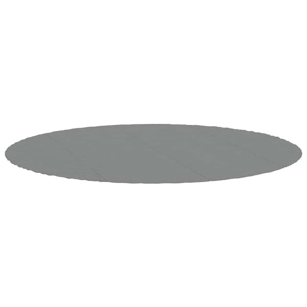 vidaXL Poolmatta ljusgrå Ø458 cm polyestergeotextil