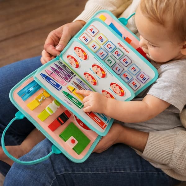 [pacza] Montessori Sensory Manipulative Book Z3352
