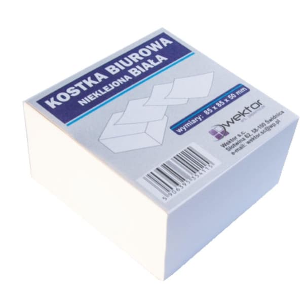 Hvid terning 85x85mm 5cm
