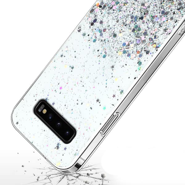 Samsung Galaxy S10 Plus cover, glitrende, gennemsigtig