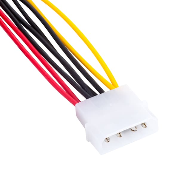 Molex - 2x SATA-kabel Akyga AK-CA-16 Strömkabel HDD SSD-enhet 15cm