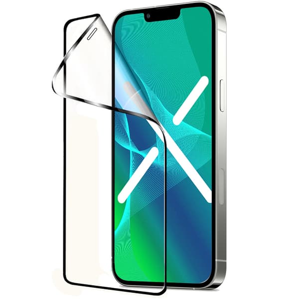 5D Full Glue Keramisk Hybridglas til iPhone XR / 11, Sort