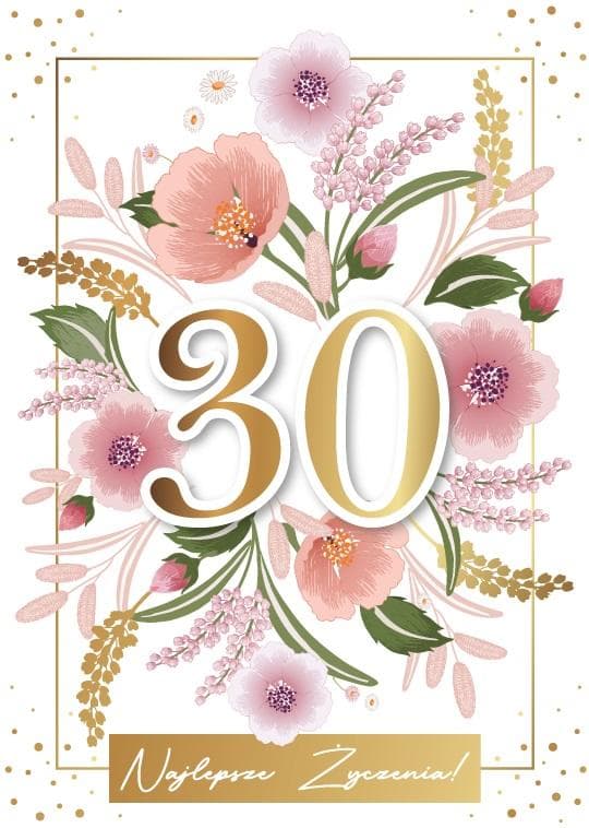 Syntymäpäiväkortti 30