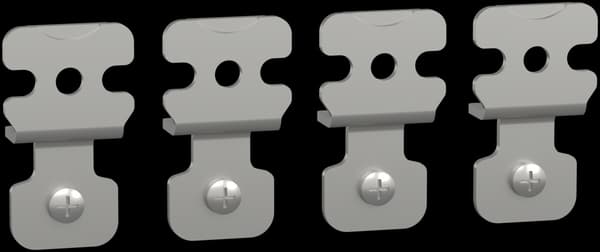 Väggfästen i stål för Spacial 3D 4 delar