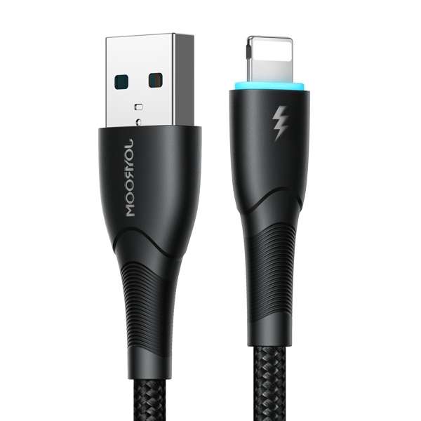 iPhone Starry -sarjan USB-A-kaapeli - Lightning 3A 1m musta