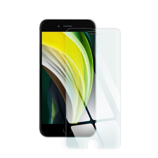 Silikone Mag Cover-sæt til iPhone 7/8/SE 2020/SE 2022, Sort + Glas