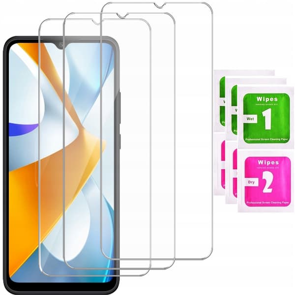 3x GLAS för XIAOMI POCO C40 HÄRDAT GLAS 9H | 3-PACK