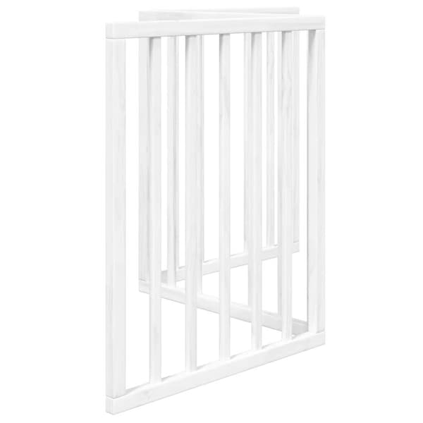 vidaXL foldbart sikkerhedsgitter til hunde, 3 paneler, hvid, 150 cm