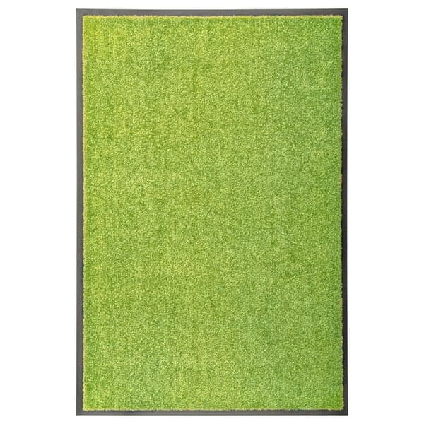 vidaXL vaskbar dørmåtte grøn 60 x 90 cm