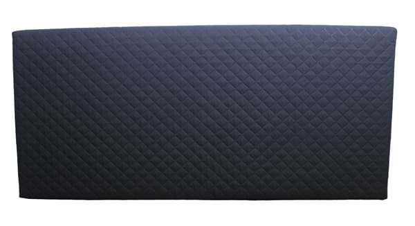 Quiltet madrasbetræk sort 90x160x15