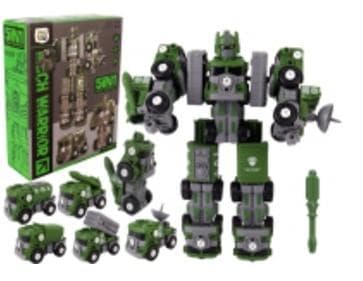 5-i-1 snoet robot, grøn