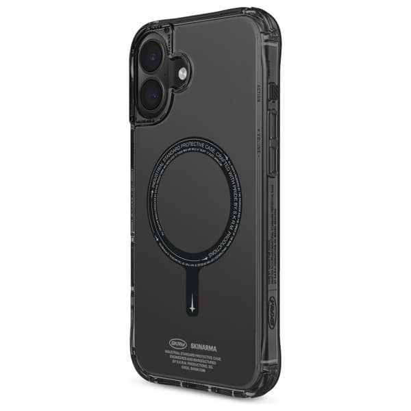 Skinarma Saido cover til MagSafe til iPhone 16, sort