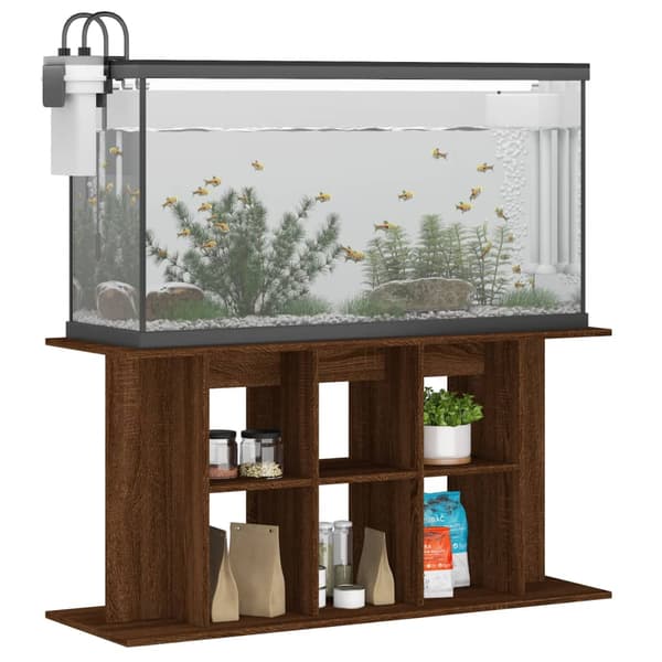 vidaXL akvarieskab brunt egetræ 120x40x60 cm