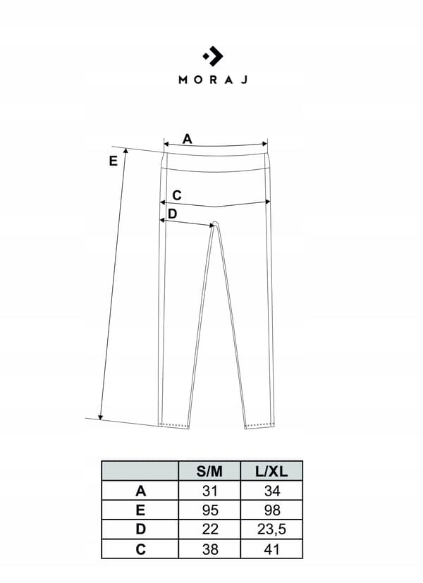 Moraj ribbade leggings med hög midja dam blå S/M