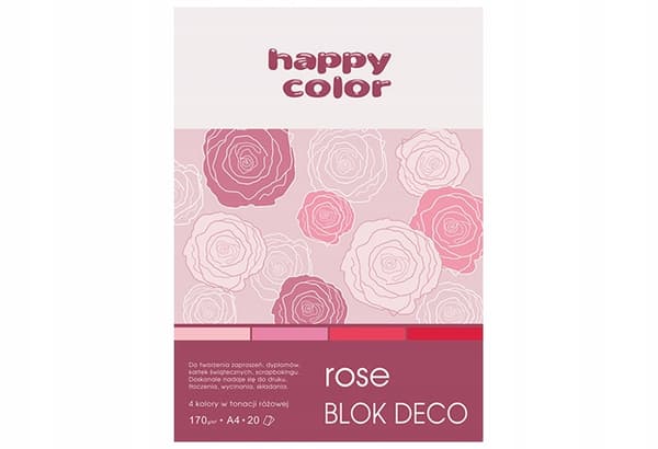 DECO BLÅ BLOK A4 170G 5 FARVER 4865 A'5