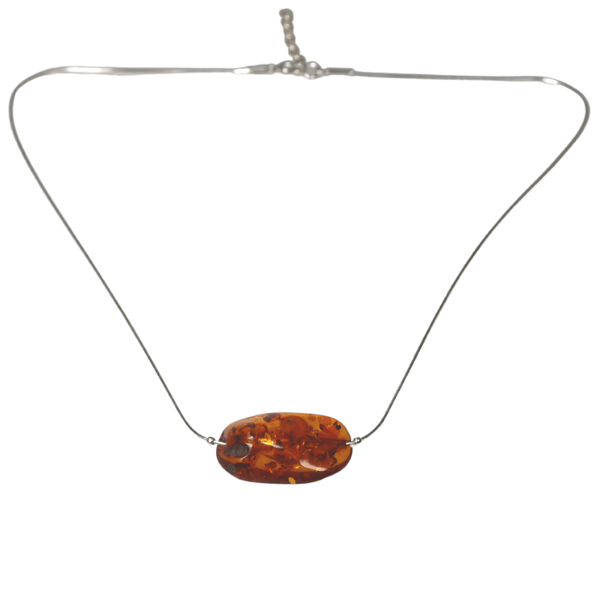 Cognac rav halskæde - Baltisk rav Collier