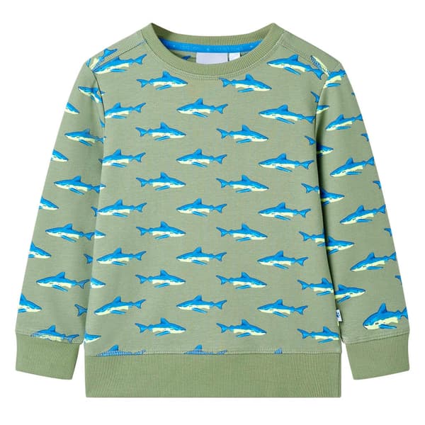 Børnesweatshirt, lys khaki, 116