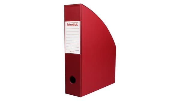 Bordeauxrød dokumentholder 7 cm