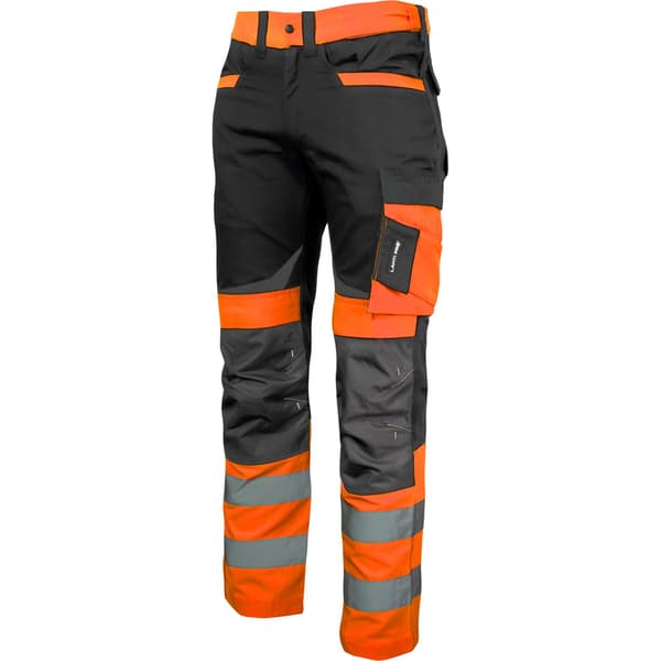 VAROITUSHOUSUT MUSTA-ORANSSIT, "3XL", CE, LAHTI