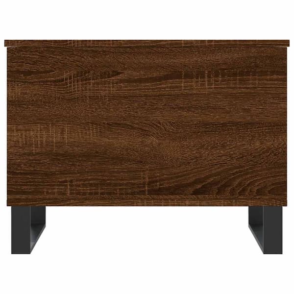 vidaXL sofabord brunt egetræ 60x44,5x45 cm