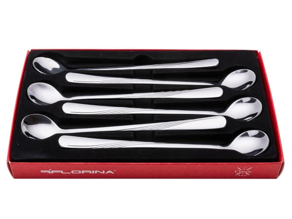 BESTICK LÅNG KAFFESKED CLASSIC 6 DELAR FLOCK