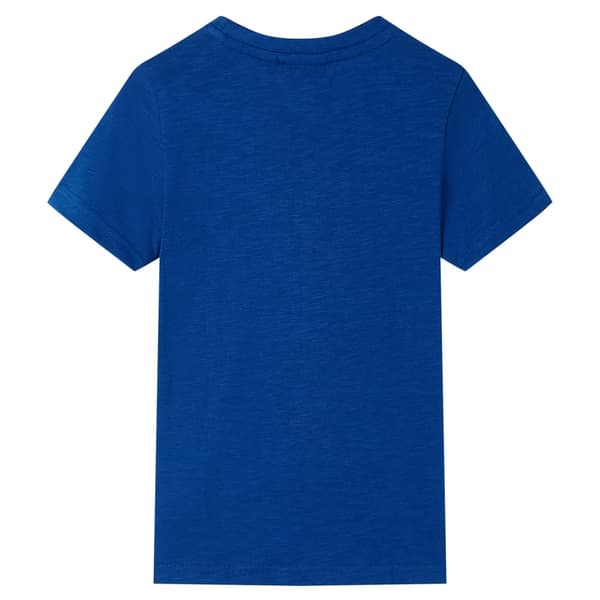 Barn-T-shirt, mörkblå, 128