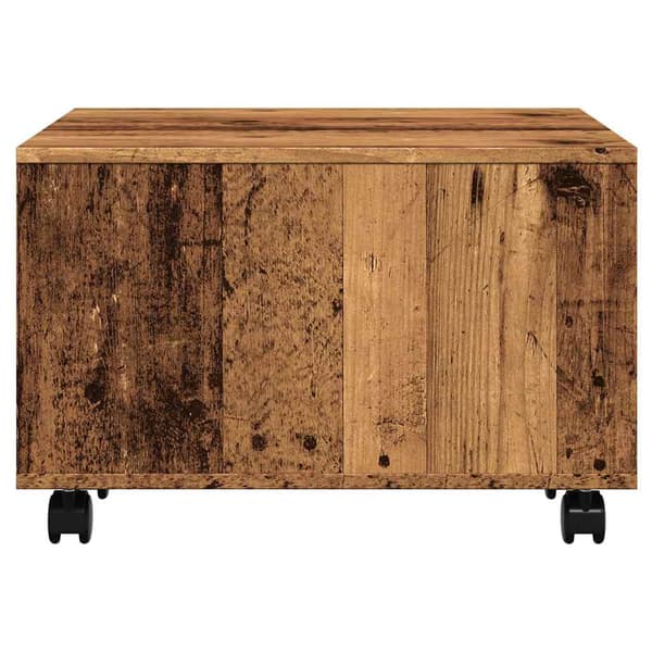 vidaXL sofabord, antik træ, 60x60x38 cm, spånplade