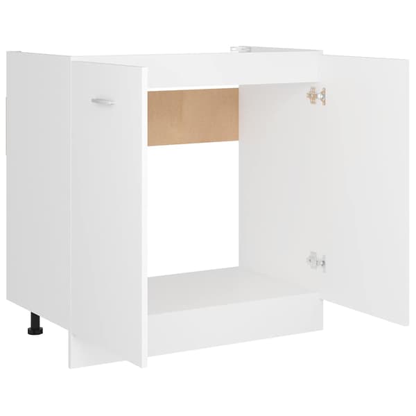 vidaXL vaskskab hvid 80x46x81,5 cm spånplade